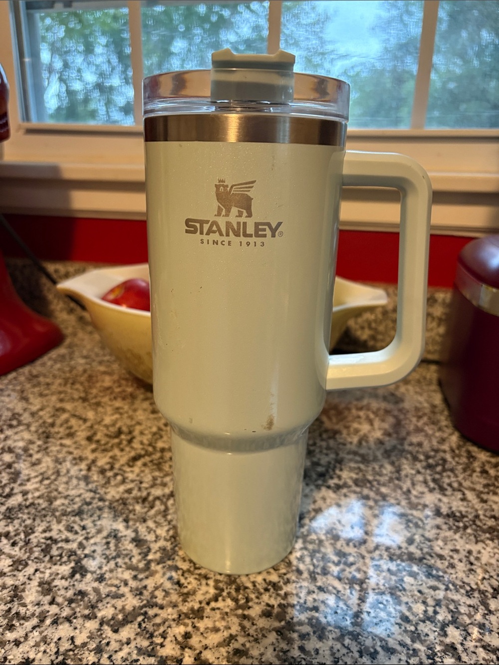 Stanley Mint Green Shimmer Tumbler with Handle